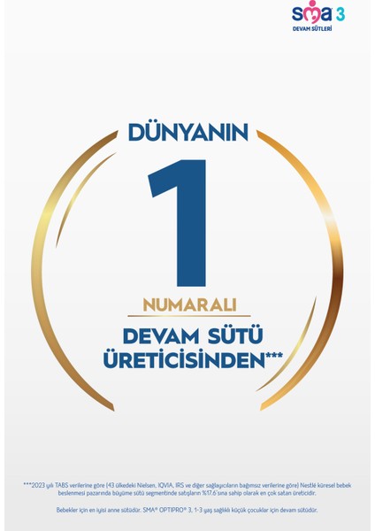 Optipro 3 Toz Devam Sütü 2×1200 gr 1-3 Yaş Probiyotikli Eşsiz Protein Teknolojisi İsviçre