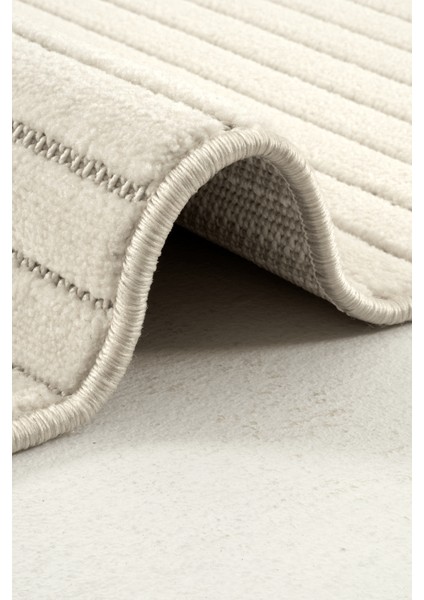 Piyan 9213 Krem Yumuşak Dokulu Salon Antre Mutfak Yatak Odası Halısı Yolluk modelleri