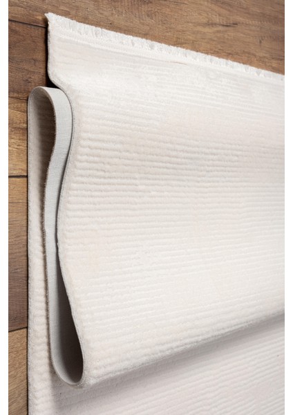 Universal A0296 Krem Uzun Ömürlü Yumuşak Dokulu Salon Mutfak Koridor Oturma Odası Yolluk Halı