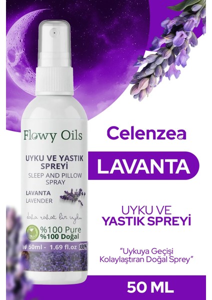 Flowy Lavanta Uyku ve Yastık Spreyi 50 ml