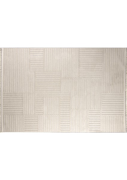 Piyan 9204 Bej Yumuşak Dokulu Salon Antre Mutfak Yatak Odası Halısı Yolluk fırsatları