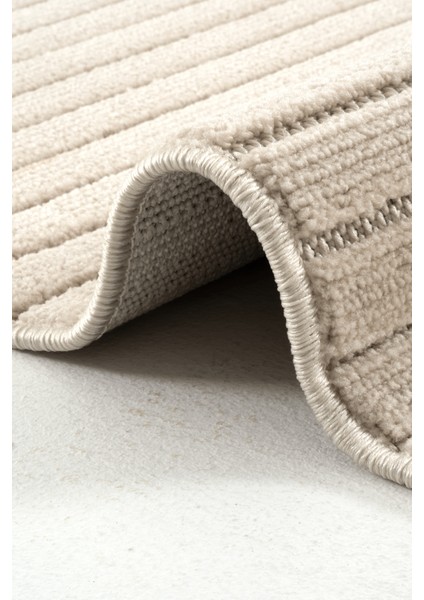 Piyan 9216 Bej Yumuşak Dokulu Salon Antre Mutfak Yatak Odası Halısı Yolluk