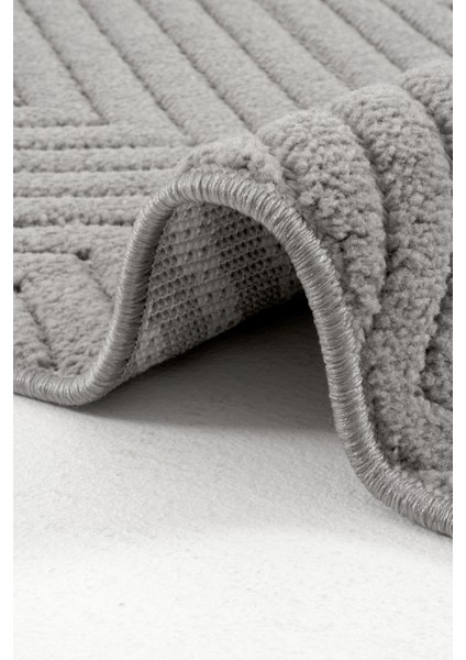 Piyan 9206 Antrasit Yumuşak Dokulu Salon Antre Mutfak Yatak Odası Halısı Yolluk