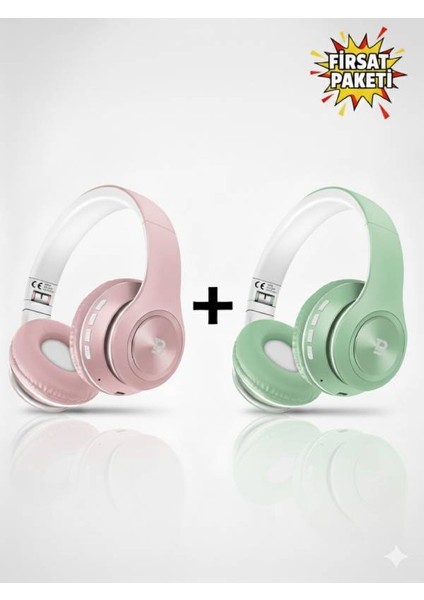 Kablosuz Kulaküstü Bluetooth Kulaklık Stereo-Mikrofon-Aux HK-036