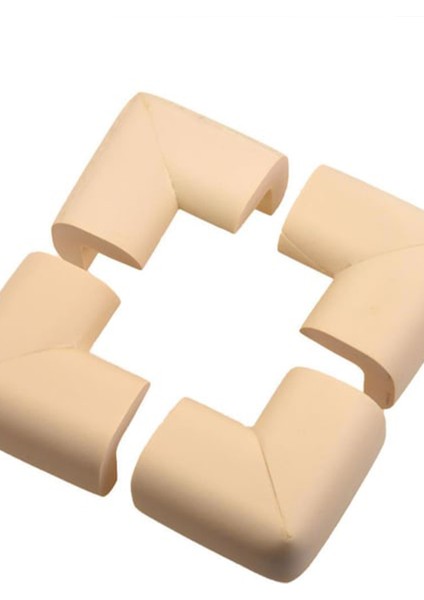 Bebek Çocuk Güvenliği Krem Renk Kauçuk 4 Adet Sivri Köşe Kenar Koruyucu modelleri