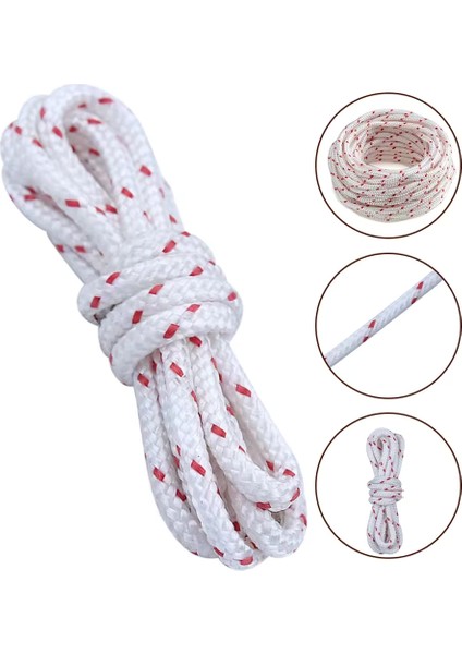 Çok Amaçlı Kalın Polyester Iskota Branda Çekme Yük Bağlama Halatı 8mm 20 Metre
