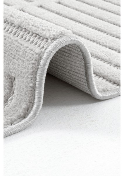 Piyan 9203 Gri Yumuşak Dokulu Salon Antre Mutfak Yatak Odası Halısı Yolluk