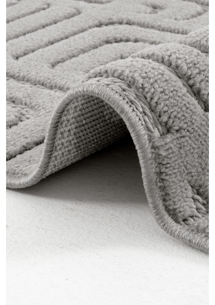 Piyan 9210 Antrasit Yumuşak Dokulu Salon Antre Mutfak Yatak Odası Halısı Yolluk