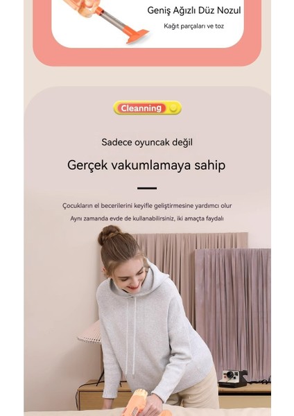 Çocuk Kısa Otomatik Elektrikli Süpürge Eğitici (Yurt Dışından) fiyatları