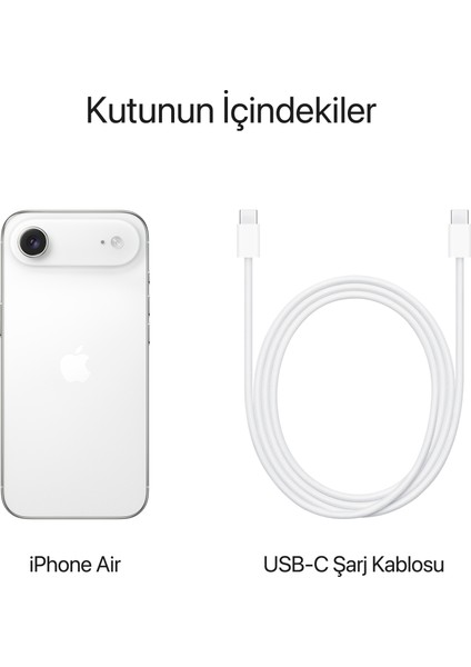 iPhone Air 512 GB Pamuk Beyazı
