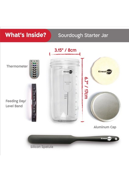 Termometreli Ekşi Maya Başlangıç Kavanozu modelleri