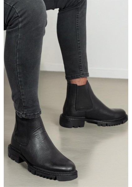 F111 Soğuk Geçirmez Chelsea Özel Taban Erkek Kışlık Bot