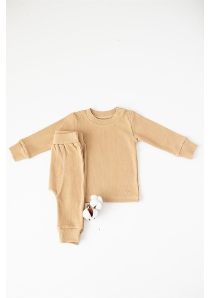 Gots Sertifikalı Organik Sweatshirt ve Pantolon Takım (0-4yaş)