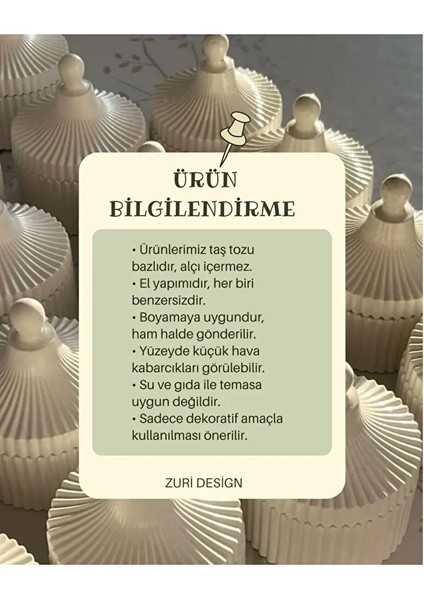 Bohem Mum Vazo Seti - Inci Toz Mum 350G - Kokusuz Dekoratif Hediye fiyatları