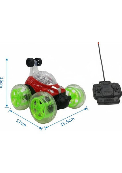 Full Fonksiyon Sesli Işıklı Şarj Edilebilir Uzaktan Kumandalı Akrobat Araba 1:24 Ölçek fırsatları