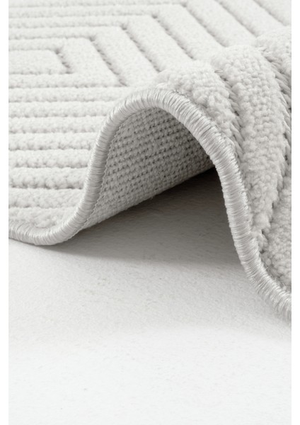 Piyan 9207 Gri Yumuşak Dokulu Salon Antre Mutfak Yatak Odası Halısı Yolluk