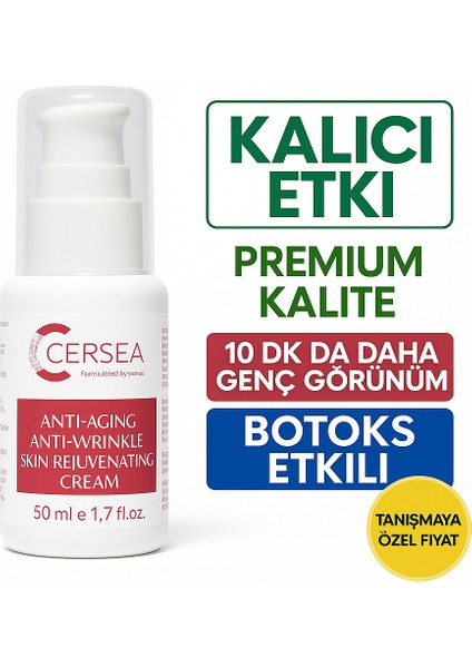 Yaşlanma Karşıtı Botoks Krem Anti-Aging Anti-Wrinkle Botox Cream 50 Ml