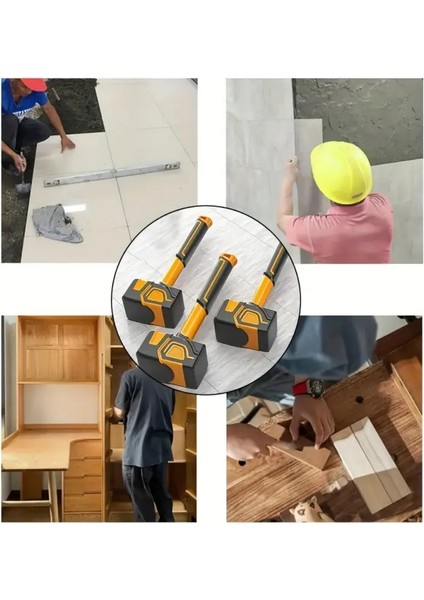 Çok Fonksiyonlu Kauçuk Çekiç Seramik Karo Inşaat Yumuşak Döşeme Çekici indirimleri
