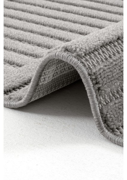 Piyan 9202 Antrasit Yumuşak Dokulu Salon Antre Mutfak Yatak Odası Halısı Yolluk