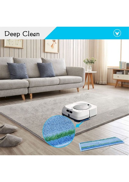 12PCS Irobot Braava Jet M6 (6110) (6012) (6112) (6113) Nihai Robot Paspası Yıkanabilir ve Yeniden Kullanılabilir (Yurt Dışından) indirimleri