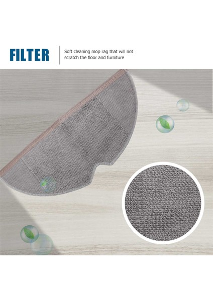 Ana Fırça Yan Fırça Hepa Filtre Mop Bez Temizleme Aracı Xiaomi Mijia 1c Robot Vakum Süpürge Parçaları Aksesuarları (Yurt Dışından) fırsatları