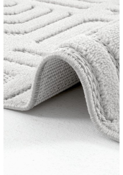 Piyan 9211 Gri Yumuşak Dokulu Salon Antre Mutfak Yatak Odası Halısı Yolluk