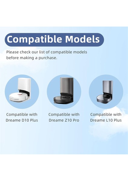 Dreame Bot D10 Plus, Z10 Pro, L10 Plus Robot Vakum Değiştirme Parçaları Aksesuarları Ana Fırça Fırter Paspas Toz Çanta (Yurt Dışından) fırsatları