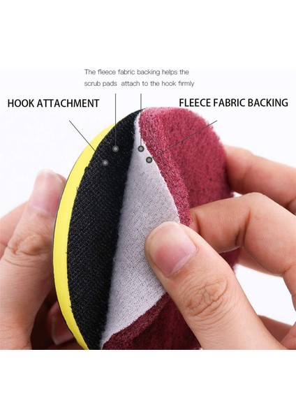 64PCS 4 Inç Matkap Güç Fırçası Kiremit Yıkıcı Ovma Pedi Temizleme Kiti 4 Inç Disk Ped Tutucu 3 Farklı Sertlik (Yurt Dışından) fiyatları