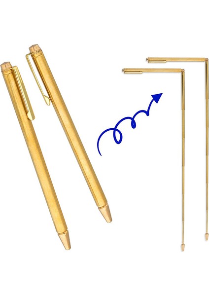 4pcs Dowsing Çubukları, Geri Çekilebilir Bölme Çubukları, Taşınabilir Kalem Şekli L Çubuklar, Hayalet Av Araçları Için, Divine Su Vb. (Yurt Dışından) fırsatları
