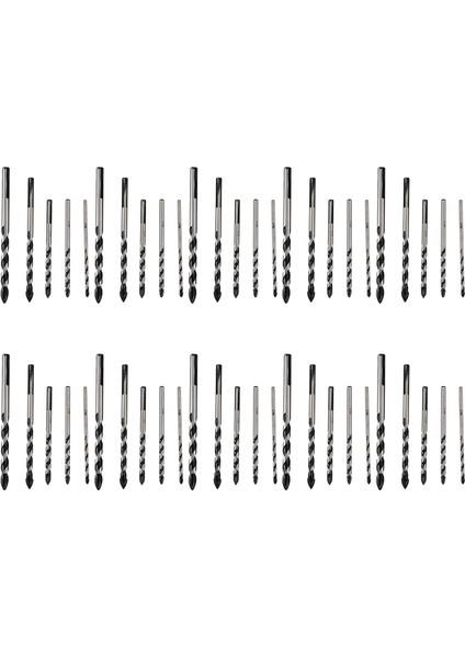 Porselen Seramik Karo Için 50 Adet Çok Malzemeli Tungsten Karbür Matkap Bit Seti, (3mm 4mm 5mm 6mm 8mm) (Yurt Dışından)