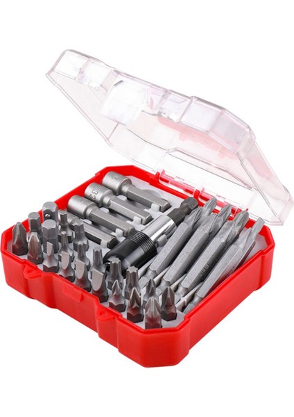 34PCS Cırcır Tornavida Parti Kombinasyonu Erik Üçgen Özel Şekilli Tornavida Ev Seti Kutusu (Yurt Dışından)