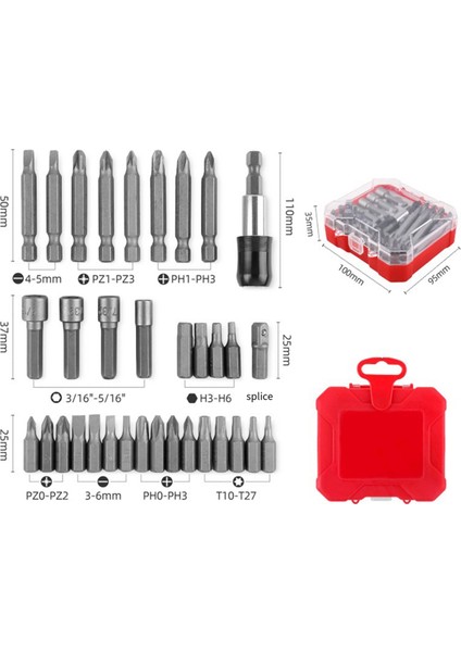 34PCS Cırcır Tornavida Parti Kombinasyonu Erik Üçgen Özel Şekilli Tornavida Ev Seti Kutusu (Yurt Dışından) indirimleri