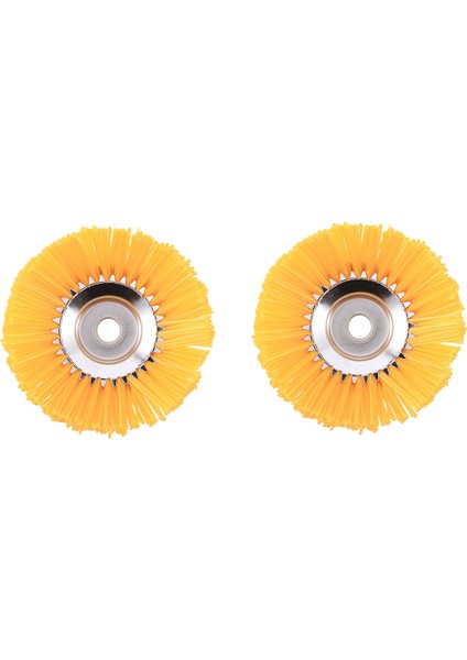 2x Naylon Fırça Evrensel Döşeme Fırçası Kafa Kesici Dayanıklı Bahçe Aletleri Dış Çap 200MM Iç Delik 25.4mm (Yurt Dışından)