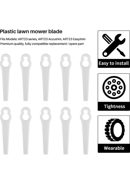 Bosch ART23 Için Güvenlik Bıçakları Acutrim Easytrim Strimmer/düzeltme (72 Paket) (Yurt Dışından) indirimleri