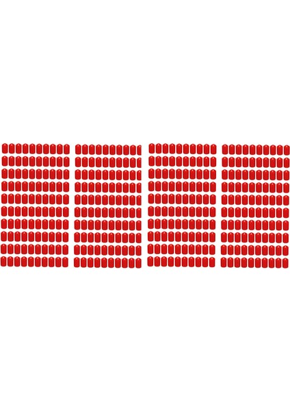 200PCS Kauçuk Uç Kapakları 9.5mm Kimlik Pvc Yuvarlak Tüp Cıvatası Kapak Vidası Koruyucular Kırmızı (Yurt Dışından)