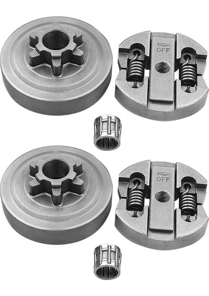 2x Debriyaj ve Debriyaj Davul ve Iğne Yatağı Çin Motorlu Testere 2500 25CC Için Uygun (Yurt Dışından)