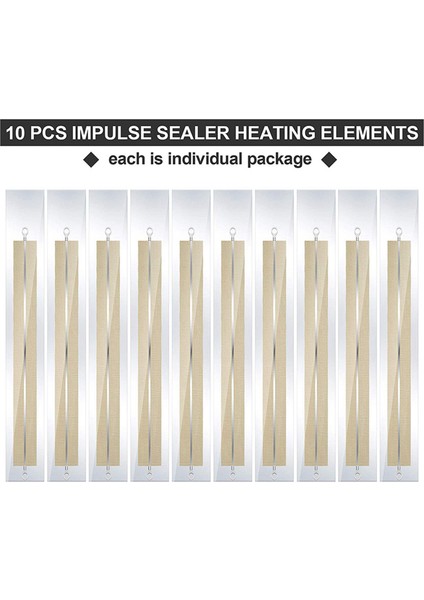 20 Adet Dürtü Sızdırmazlık Maddesi Yedek Parçaları Dürtü Sızdırmazlık Maddesi Isıtma Elemanları Servis Yedek Onarım Parçaları Kiti FS-200 Için (Yurt Dışından) fırsatları