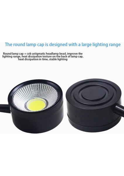 2x LED Iş Işığı Manyetik Base Goopeneck Lambası 220V 5W Torna Frezeleme Matkabı Pres Endüstriyel Aydınlatma, Ab Fiş (Yurt Dışından) fiyatları