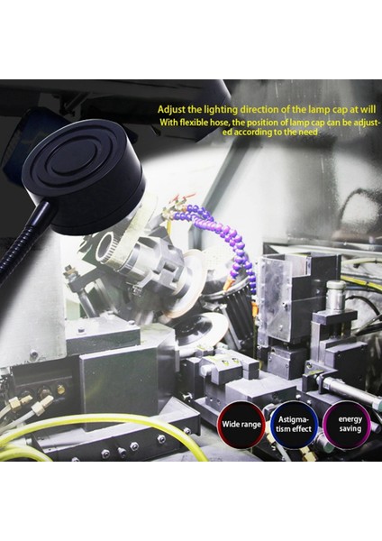 2x LED Iş Işığı Manyetik Base Goopeneck Lambası 220V 5W Torna Frezeleme Matkabı Pres Endüstriyel Aydınlatma, Ab Fiş (Yurt Dışından) fırsatları