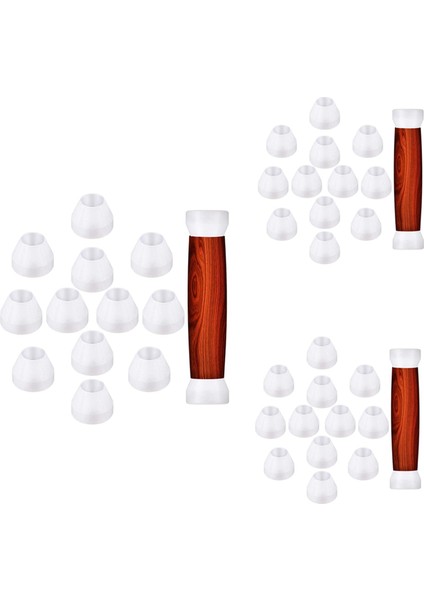 24 Adet Kalem Burçları Beyaz Kalem Burçları Yapışmaz Dayanıklı Kalem Burçlar Ca Bitirmek Için Sentetik Burçlar (Yurt Dışından)