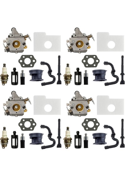 Zama Için 4x Karbüratör Kiti C1Q-S57 Fıt Stıhl 017 018 MS170 MS180 Chainsaw Motor Parçaları 11301200603 (Yurt Dışından)