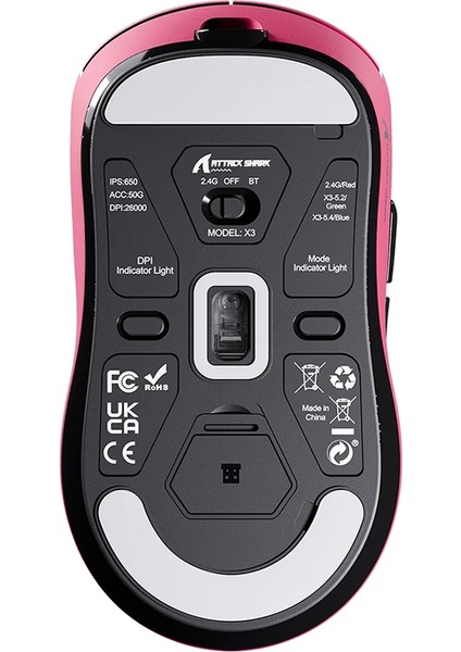 X3 Superlıght Kablosuz Oyuncu Mouse PAW3395 (Grıp Tape Hediyeli) fırsatları