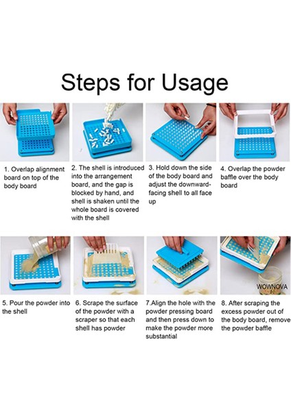 000 -100 Hole Abs Kapsülü Doldurma Plakası/kapsül Doldurma Cihazı/dolgu Manuel Kapsül Manuel Ambalaj Makinesi, Yeşil (Yurt Dışından) fiyatları