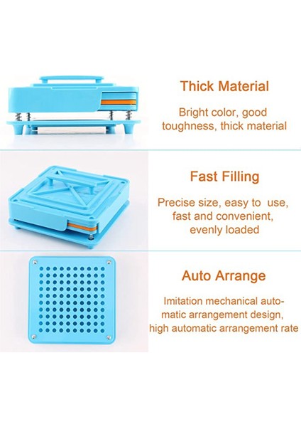 000 -100 Hole Abs Kapsülü Doldurma Plakası/kapsül Doldurma Cihazı/dolgu Manuel Kapsül Manuel Ambalaj Makinesi, Yeşil (Yurt Dışından) indirimleri