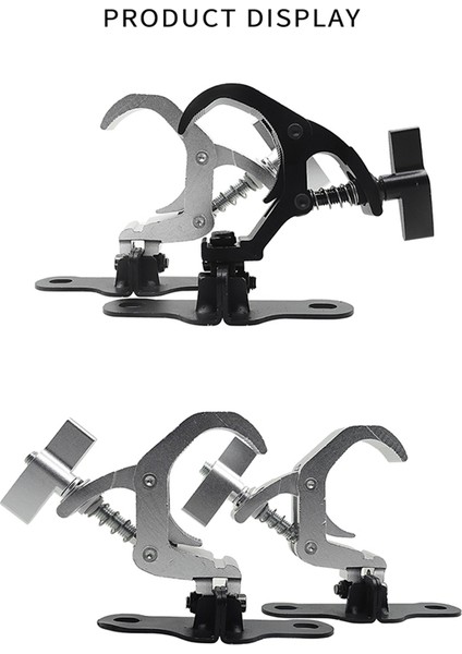 1paır Alumınum Adaz Işık Hakka Kaynak Kafa Işık Kapsayıcı Klip Güvenliği Lout Dj Disko Sahnesi Ekipmanı Için 150KG (B) (Yurt Dışından) fiyatları