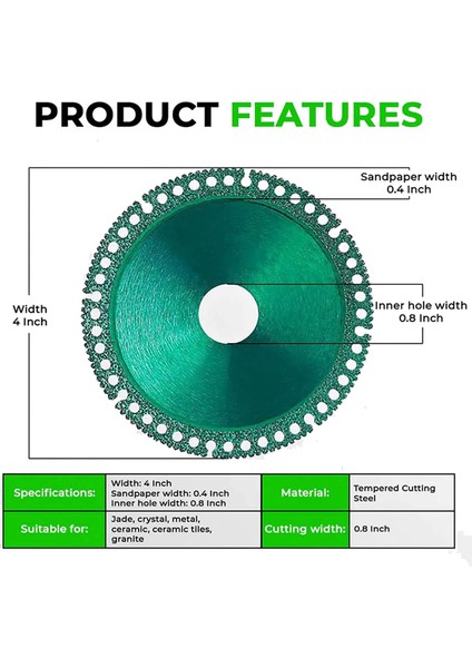 Açılamaz Disk Öğütücü, Açılamaz Kesme Diski Açılı Öğütücü Için (6 Adet) (Yurt Dışından) fırsatları
