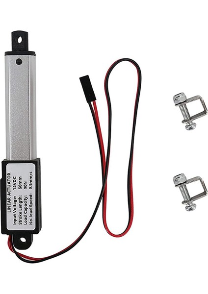 2x Mikro-Lineer Aktüatör, 2 Inç Strok, 90N/20.3LB, Hız 9.5mm/s Elektrikli Su Geçirmez Aktüatör Motor Doğrusal Aktüatör 12V (Yurt Dışından) fiyatları