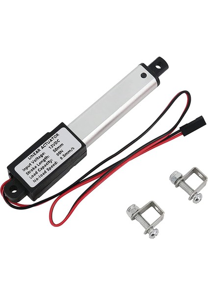 2x Mikro-Lineer Aktüatör, 2 Inç Strok, 90N/20.3LB, Hız 9.5mm/s Elektrikli Su Geçirmez Aktüatör Motor Doğrusal Aktüatör 12V (Yurt Dışından) modelleri
