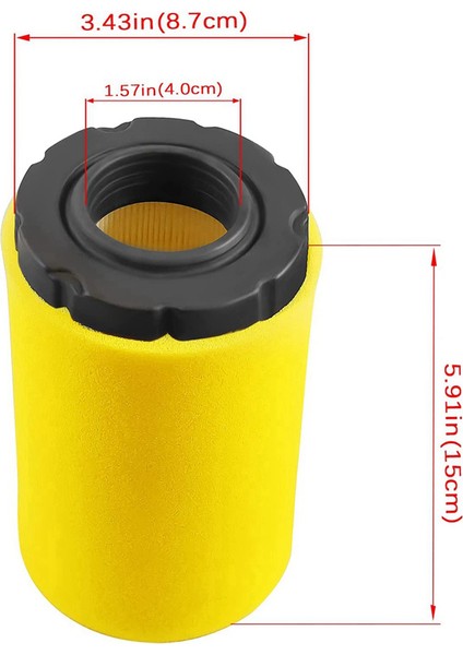 4pcs Hava Filtresi 793569 Briggs &amp; Stratton Için 20-21HP 793685 Ön Filtre Ön Filtreli Çim Biçme Makinesi Ön Filtreler (Yurt Dışından) indirimleri