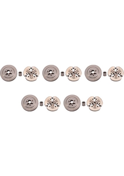 5x 3/8 Debriyaj Drum ve Debriyaj ve Iğne Yatak Çin Chainsaw 3800 (Yurt Dışından)